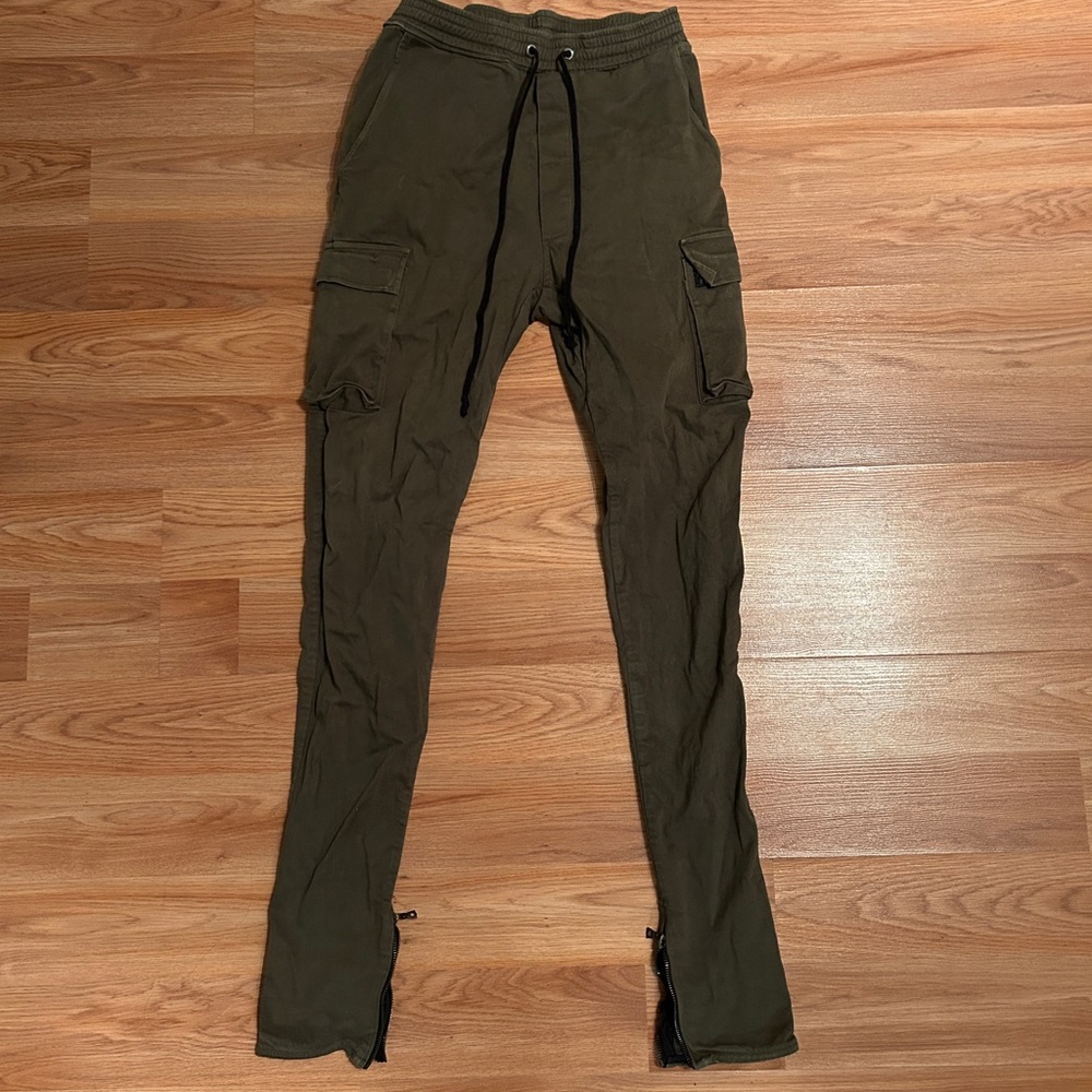 Enfin Levé Olive Cargo Pants